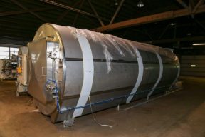 90 In. Diameter X 20 Ft. Long Stainless Steel Horizontal Autoclave