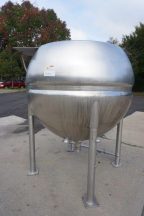 500 Gallon Spherical Jacketed Kettle, 316 SS