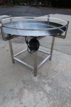 48 In. Furex Stainless Rotary Unscrambling/Accumulating Table, Unused