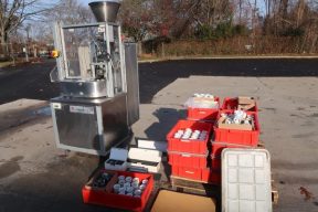 Nordenmatic NM250-HA Hot Air Tube Filling And Sealing Machine, Many Change Parts Included