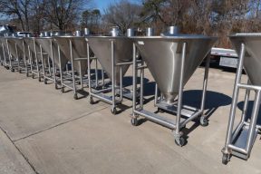 Highland Equipment Stainless Cone Bottom Totes, Portable