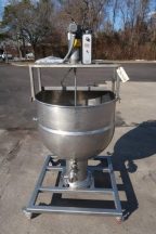 60 Gallon B.H. Hubbert Stainless Steel Mix Kettle, 40 PSI Jacket