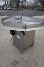 48 In. Packaging Dynamics Rotary Unscrambling/Accumulating Table, Variable Speed