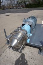 Waukesha 15 HP Stainless Horizontal Colloid Mill,  Grooved Rotor/Stator