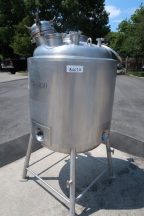 200 Gallon Apache 316 Stainless Jacketed Pressure Tank,  Full Vacuum