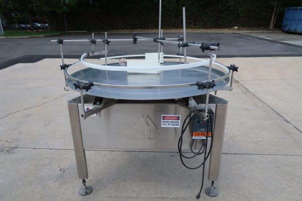 48 In. Apacks Rotary Unscrambling/Accumulating Table, All Stainless, Varispeed SN 12193