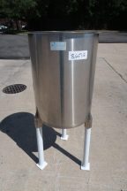50 Gallon G & F Manufacturing Stainless Steel Vertical Tank