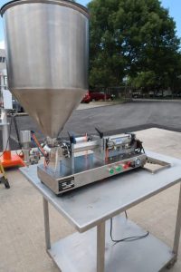 GPTG Tabletop Air Operated Semi-Automatic Piston Filler, 250mL Maximum Fill