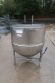125 Gallon Groen 316 SS Jacketed Hemispherical Kettle, 100 PSI Jacket
