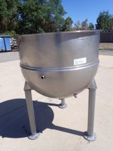 150 Gallon Groen Stainless Steel Hemispherical Kettle,  45 PSI Jacket