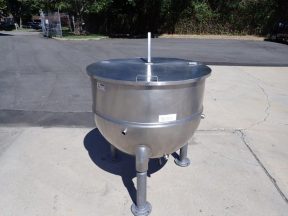 150 Gallon Groen Stainless Steel  Hemispherical Kettle, 45 PSI Jacket 42X34 In