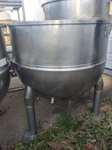 150 Gallon Groen Stainless Steel Hemispherical Jacketed Kettle, 3 In. Tri Clamp Discharge