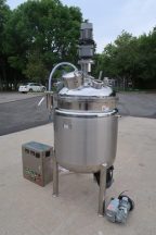80 Gallon SS Electric Jacketed Emulsifying Vacuum Kettle/Reactor, Mfd. 2023