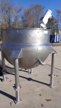 250 Gallon Lee 316 SS Hemispherical Kettle, 90 PSI