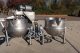 Battery of Two Groen 40 Gallon Tilt Kettles, Common Agitator