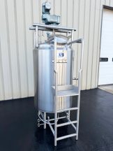 A&B Process 250 Gal Sanitary Jacketed Tank, Scraper, 316L