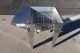 Hapman Inclined Screw Conveyor, Unused with 24 In. by 24 In. stainless steel floor level hopper
