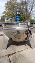 250 Gallon Stainless Hemispherical Scraper Mix Kettle