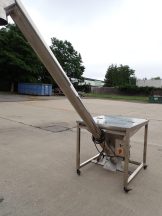 4 In. Diameter Stainless Inclined Screw Conveyor/Feeder