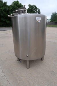 300 Gallon Stainless Closed Jacketed Tank, Sanitary