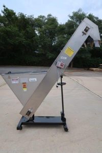 Kaps-All Inclined Cleated Belt Cap Elevator/Feeder, Portable