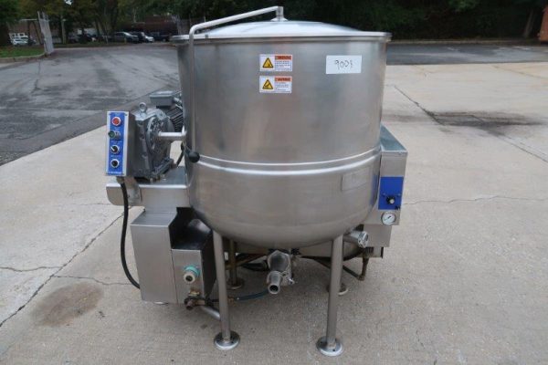 80 Gallon Cleveland Gas Fired Agitated Mix Kettle, 316SS