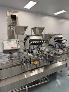 Kalish Swiftpack Dual Station 12-Lane Tablet/Capsule Automatic Counter, with Conveyor