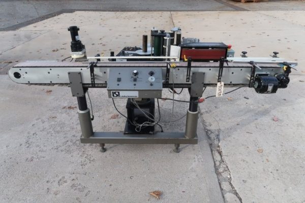 9019B LSI Auto Pressure Sensitive Wraparound Labeler with Coder