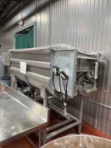 1,000 Lb. SS Horizontal Food Paddle Mixer, End Discharge
