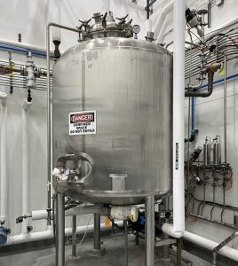 3,500 Liter Precision Stainless 316L SS Jacketed Mix Tank/Reactor