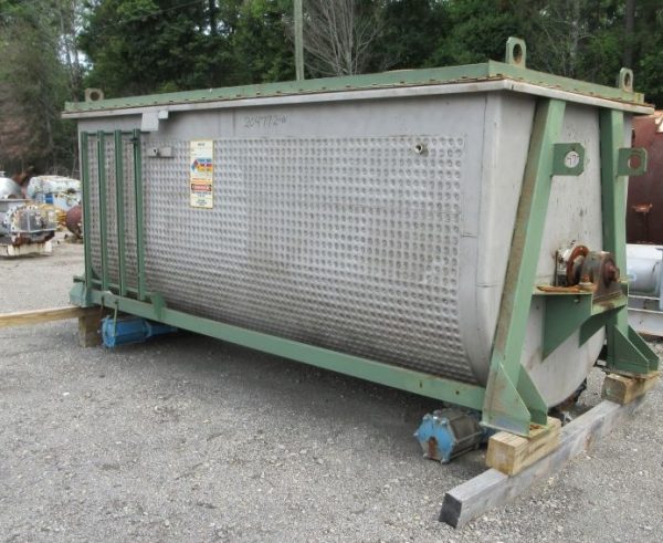 Bepex 350 Cu. Ft. Double Helix Ribbon Blender, 304SS